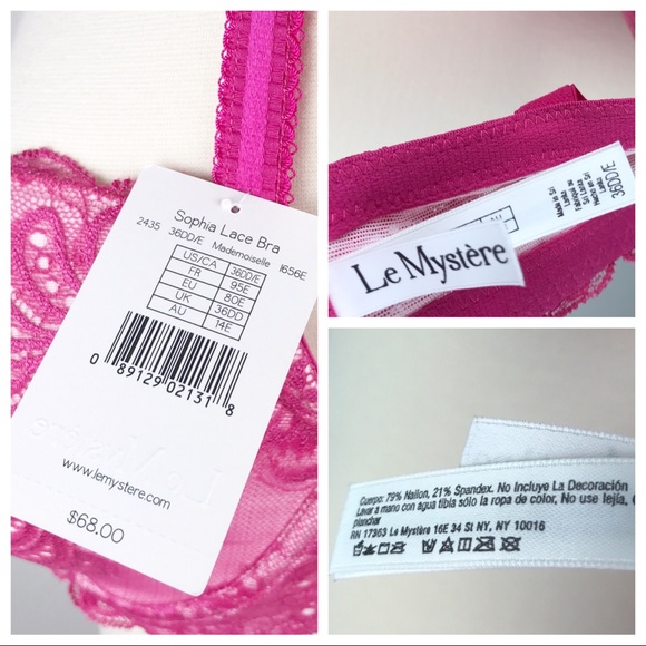Le Mystere Sophia Lace Underwire Bra 36E NWT - Picture 5 of 5